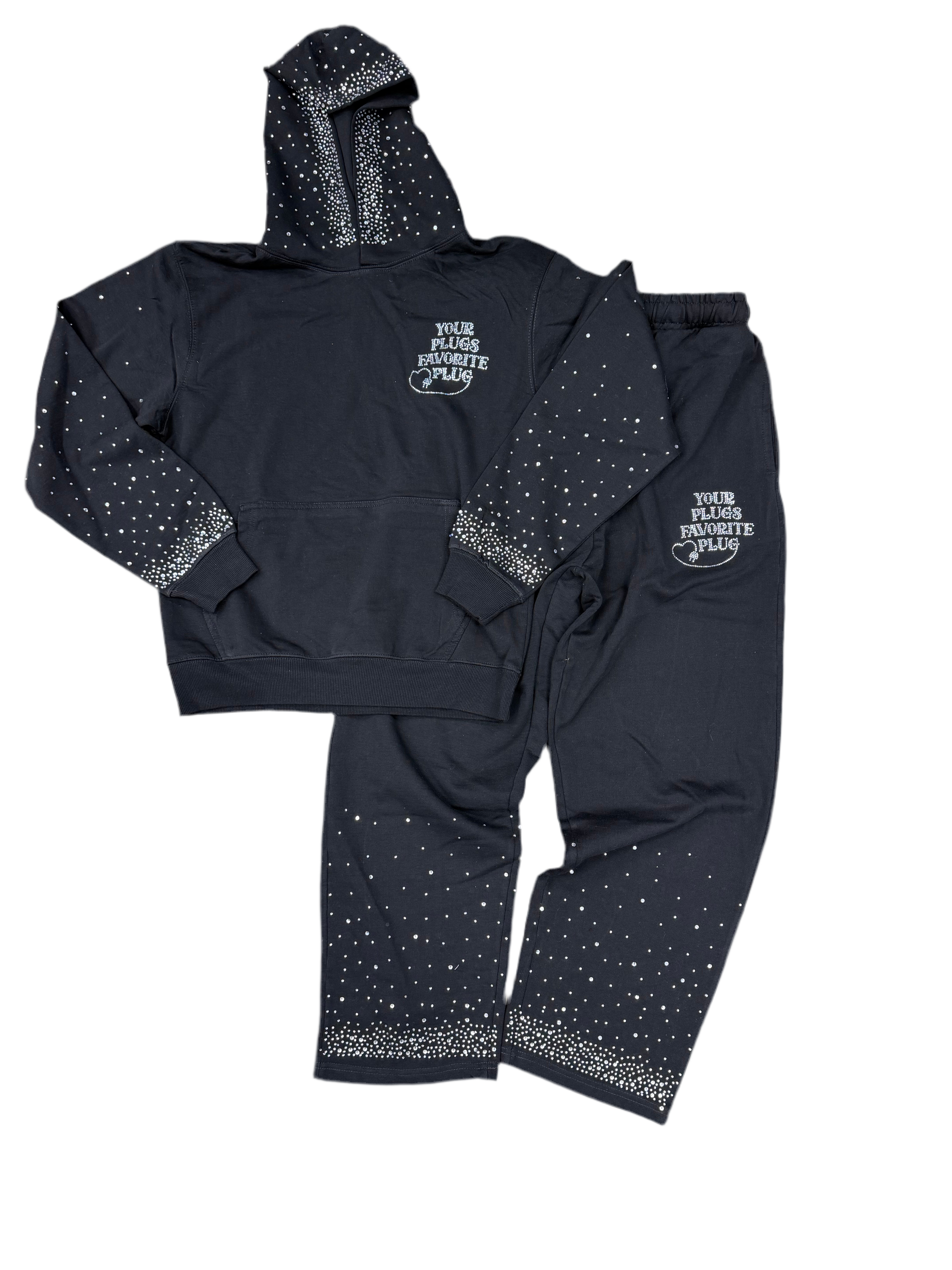 YPFP Rhinestone Sets Black