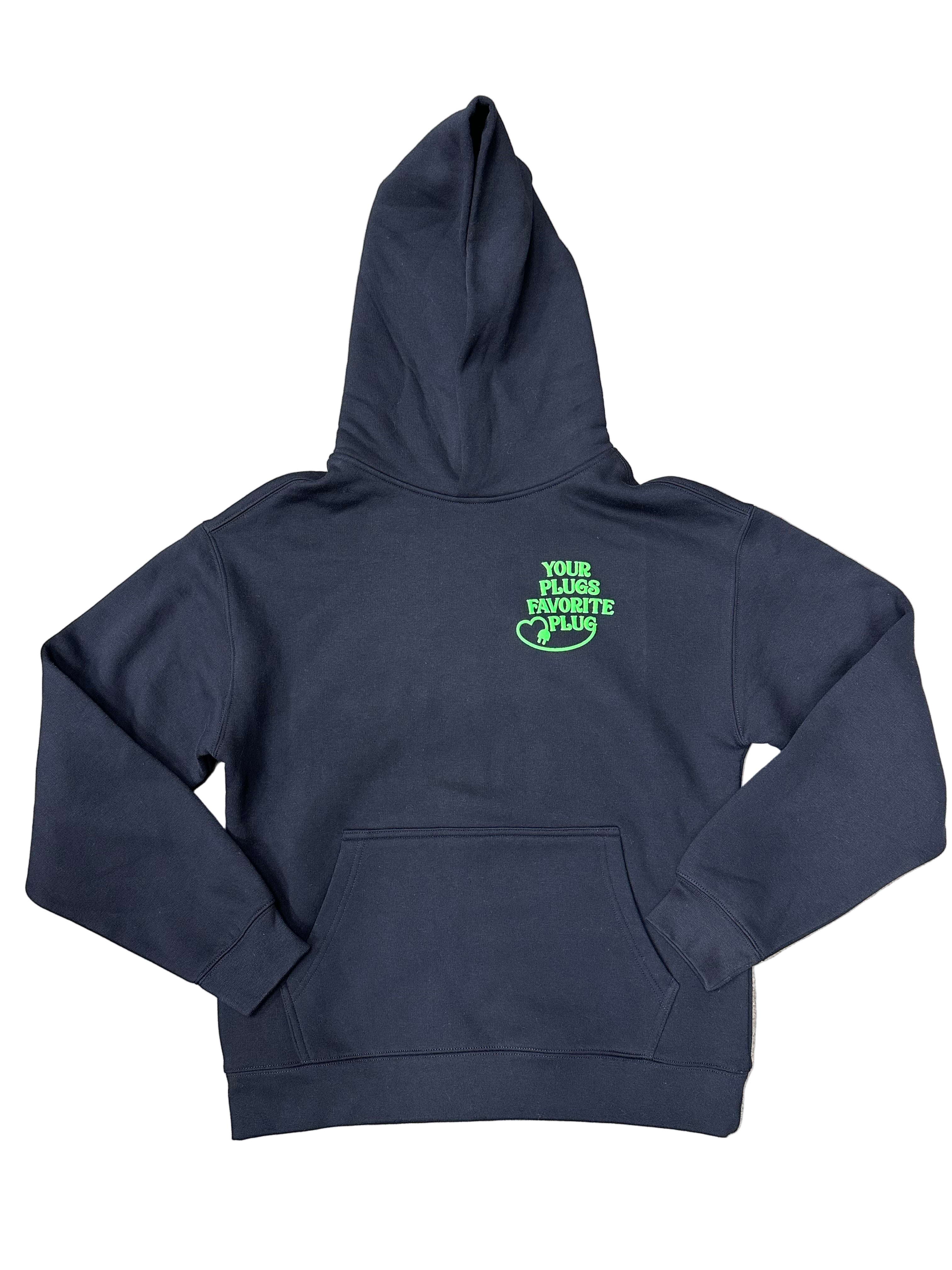 YPFP Black Neon Green Hoodie