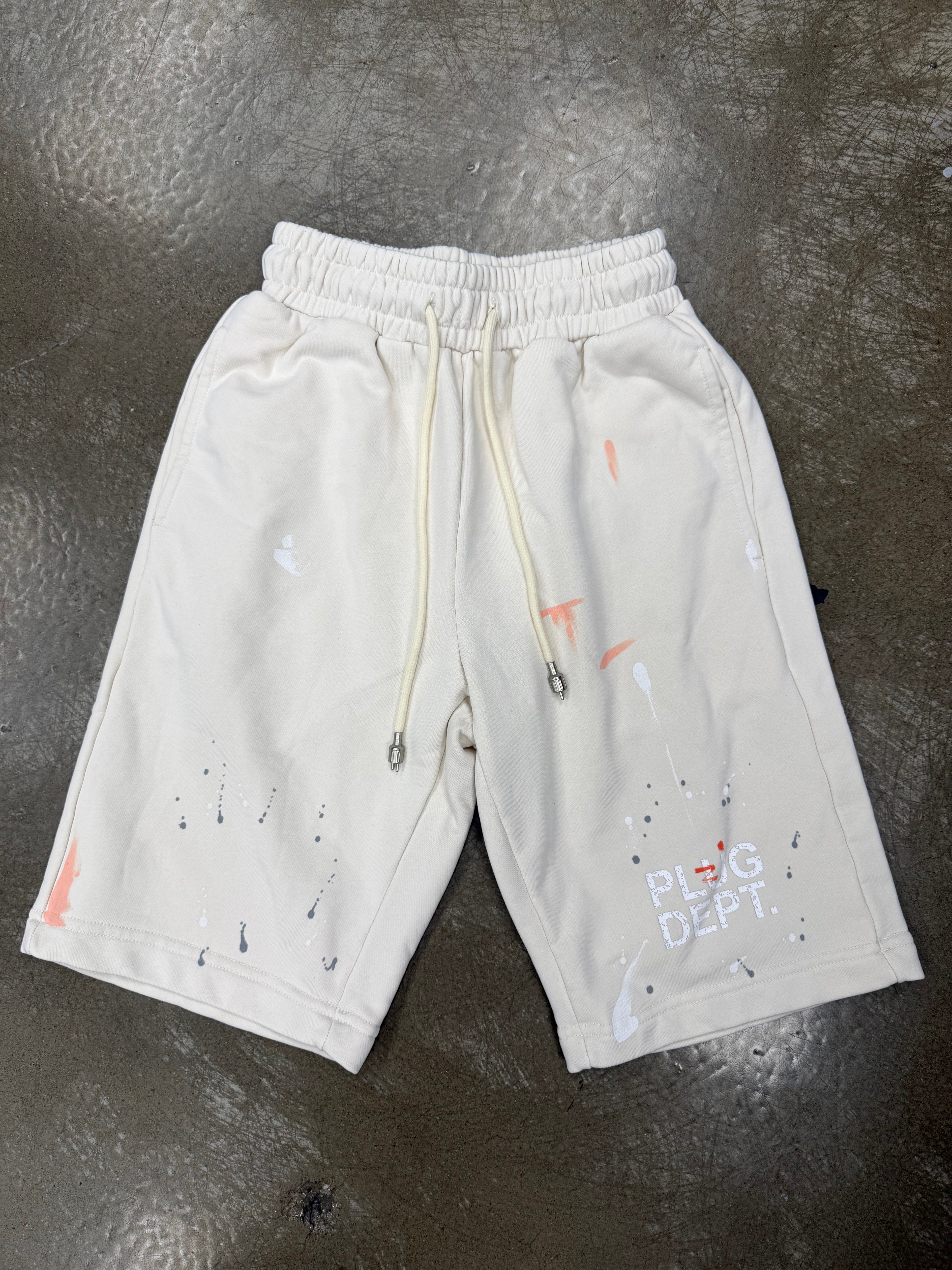 Plug Dept Shorts ( Bone)