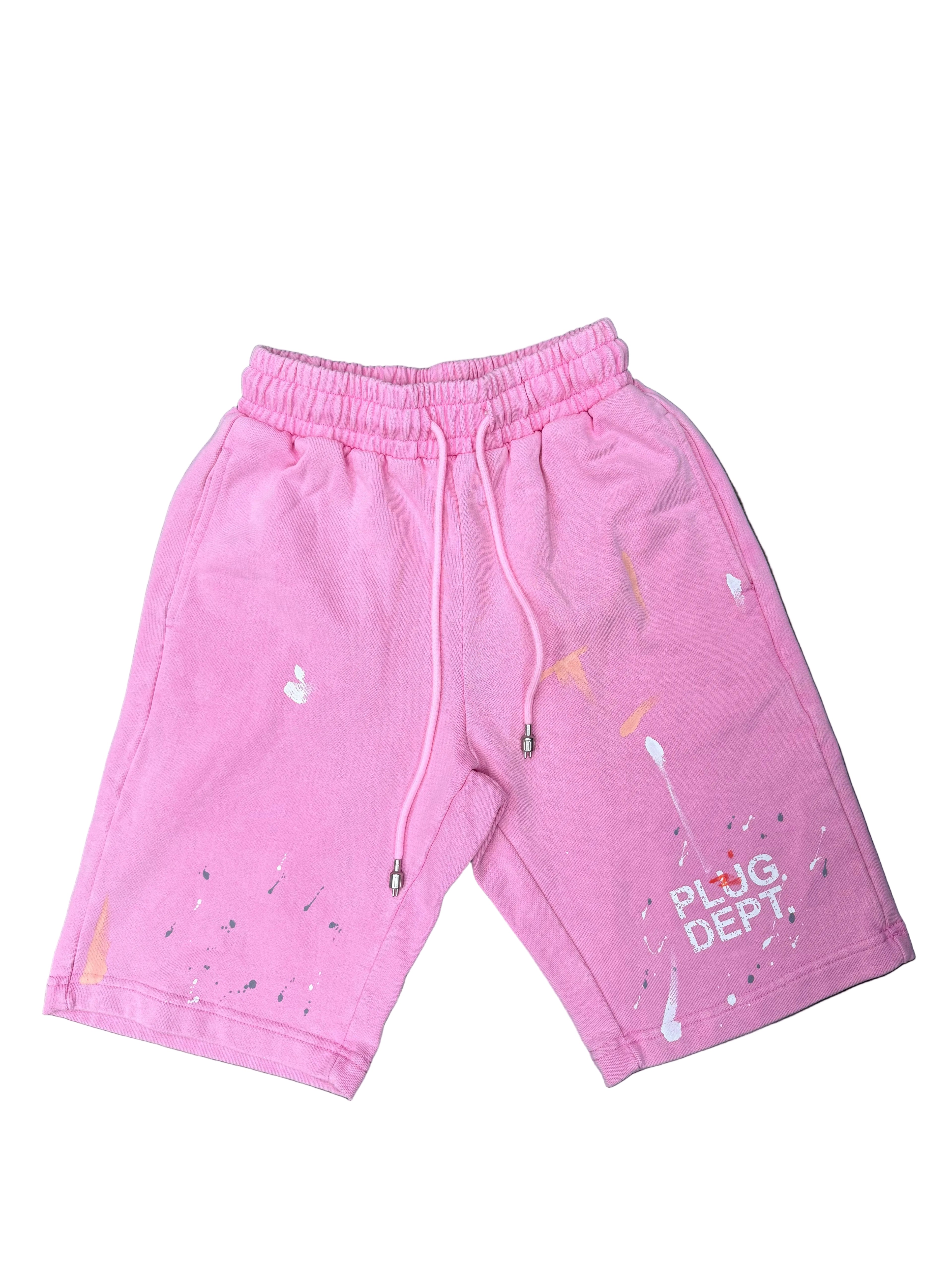 Plug Dept Shorts ( Pink)