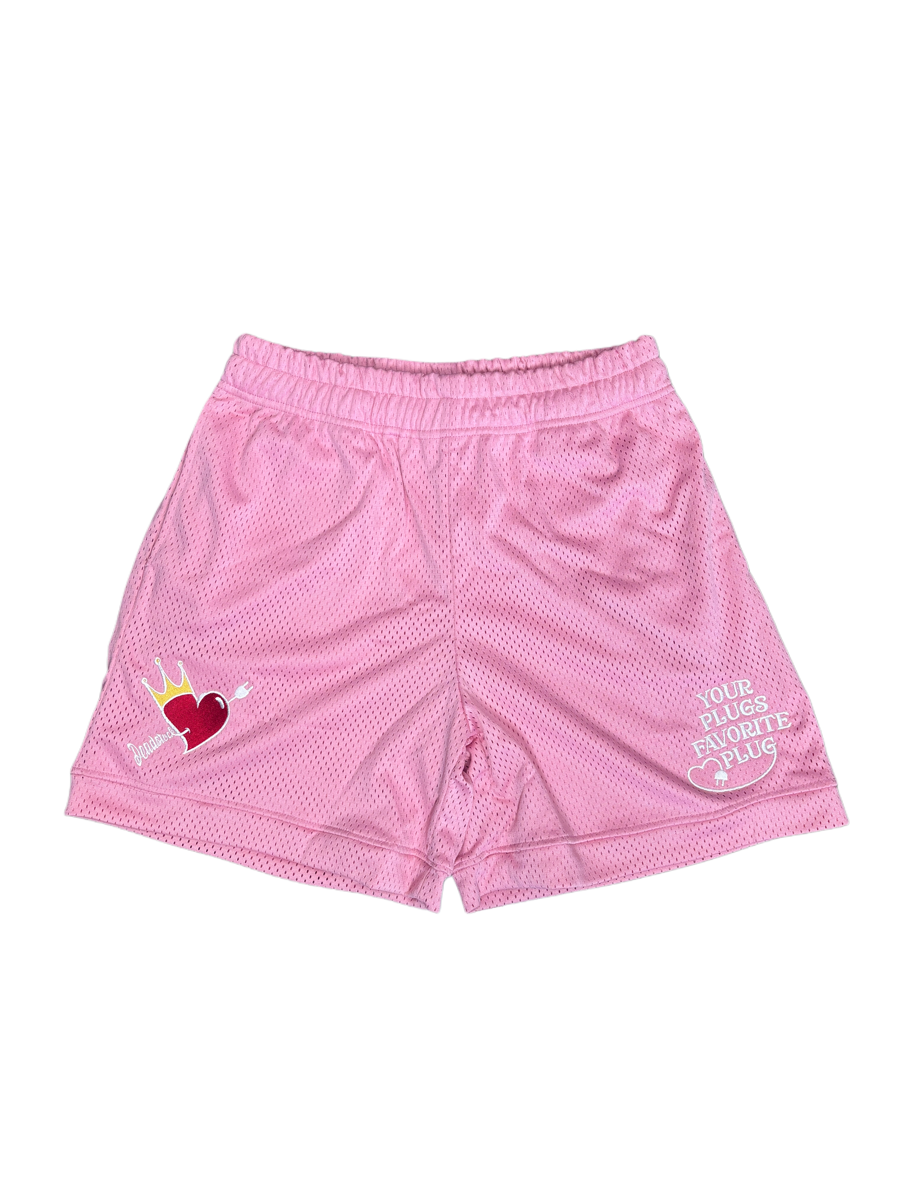 Pink Mesh Shorts