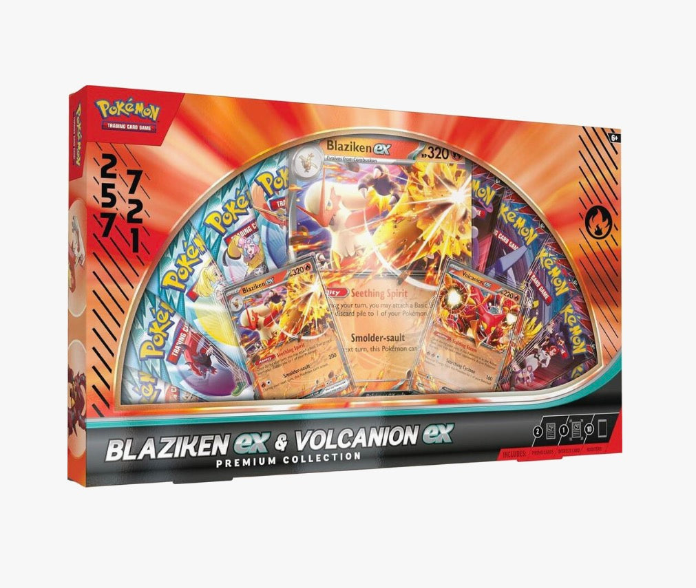 Blaziken ex & Volcanion ex Premium Collection