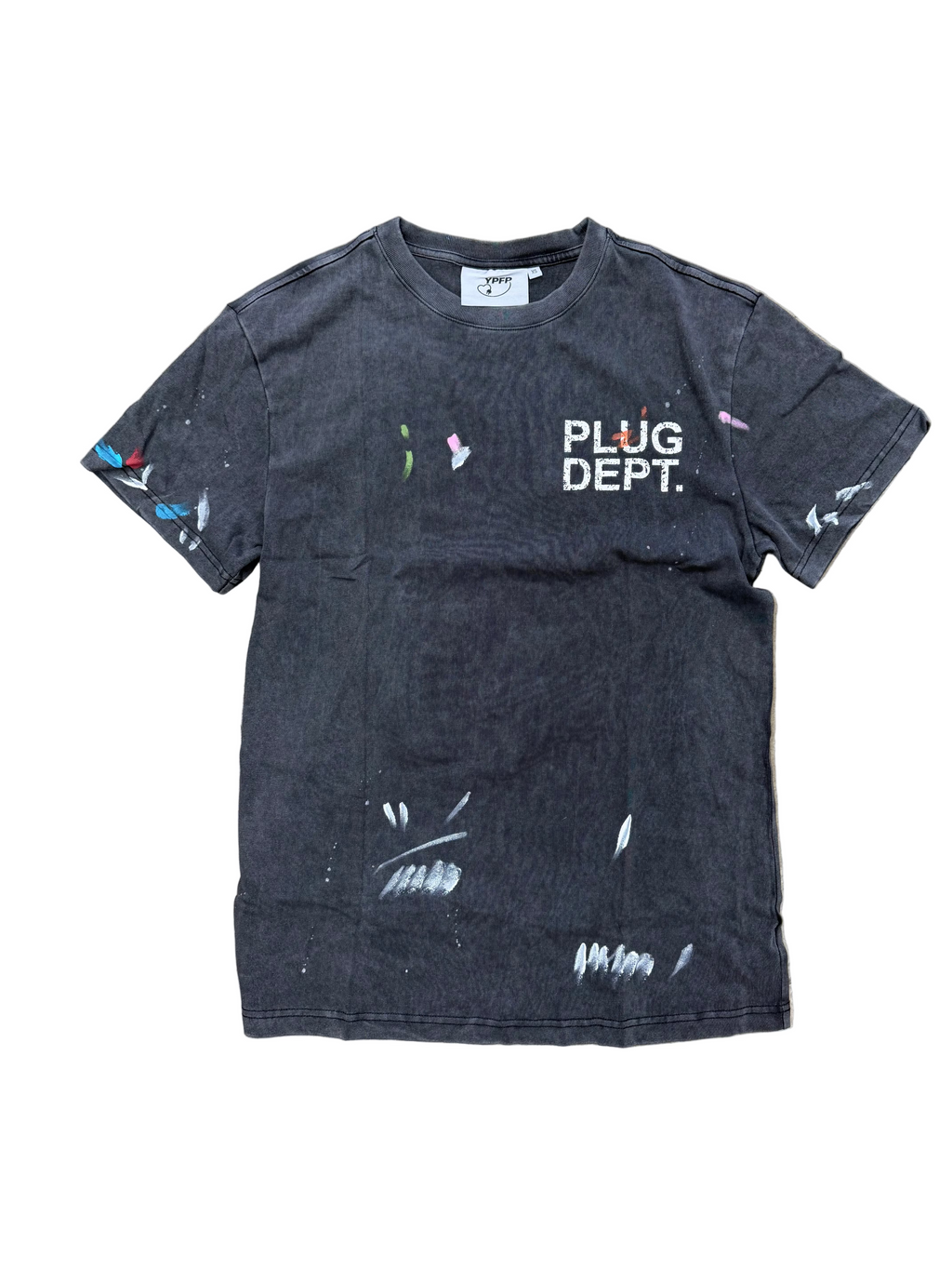 Plug Dept Tee ( Washed Black)