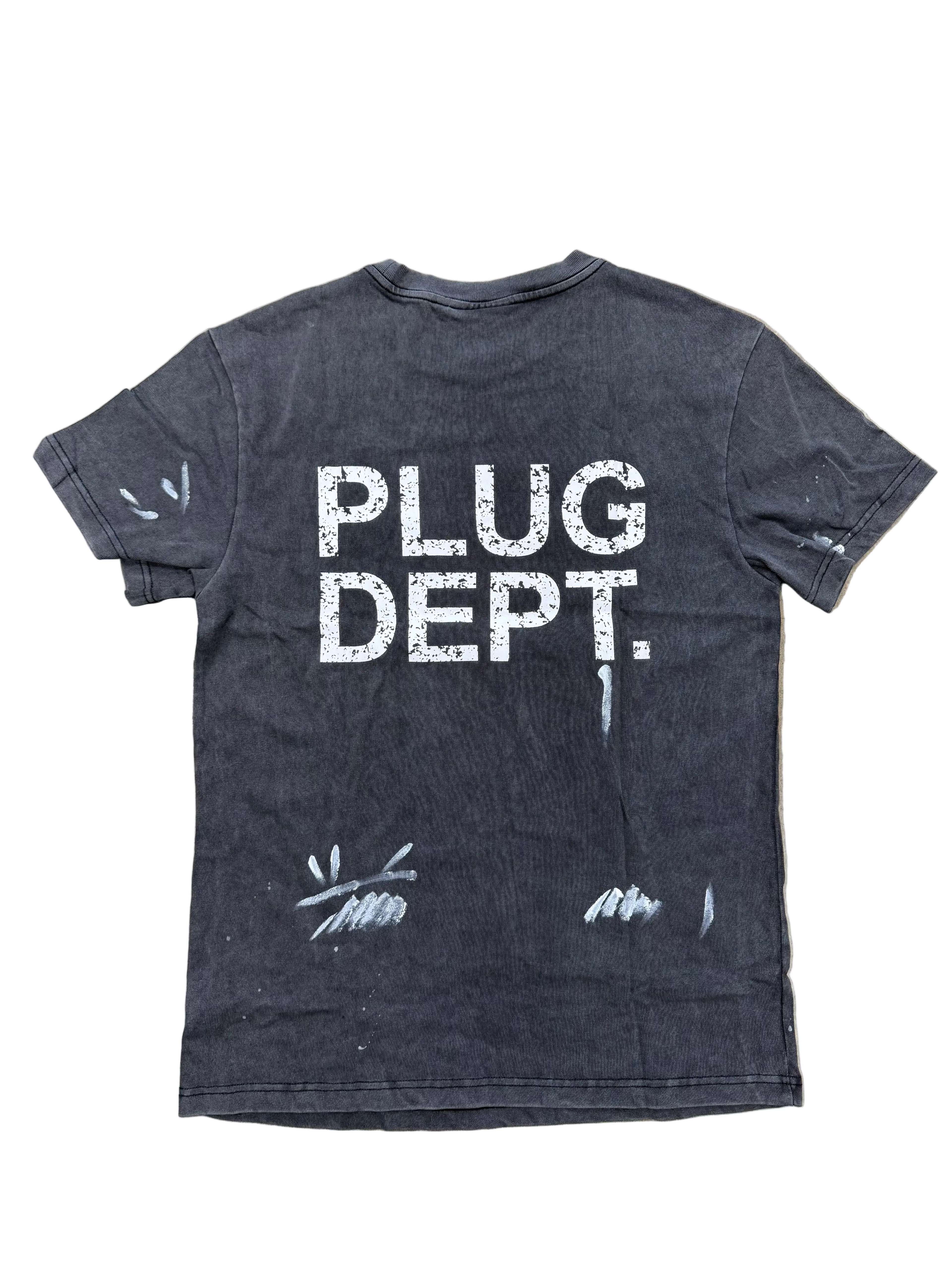 Plug Dept Tee ( Washed Black)