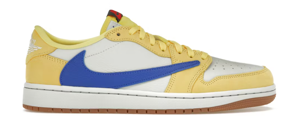 Travis Scott Jordan 1 Low Canary